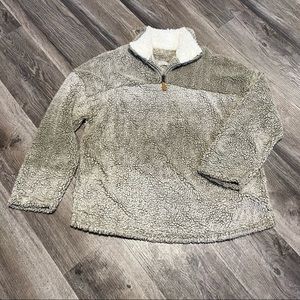 Warm and Cozy - 1/4 zip Sherpa sweater